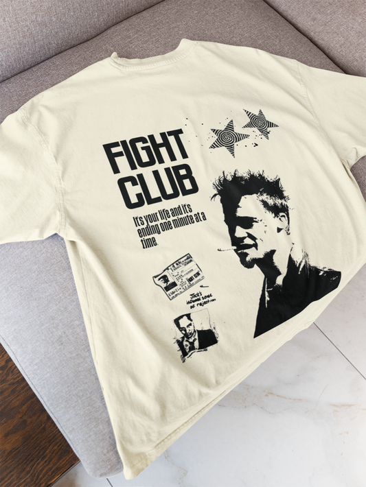 Fight Club Oversized Graphic T-Shirt (Light)