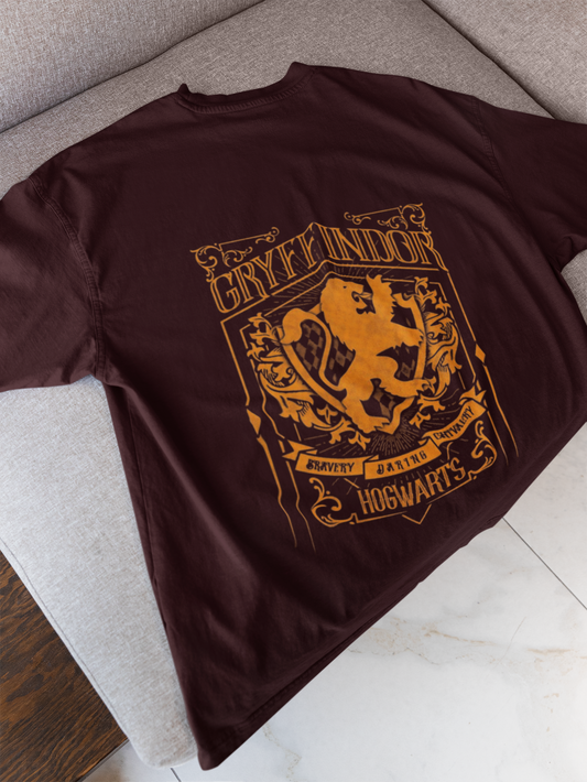 Harry Potter Gryffindor Oversized Graphic T-Shirt