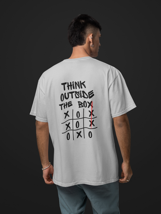 Think Outside the Box Oversized Graphic T-Shirt