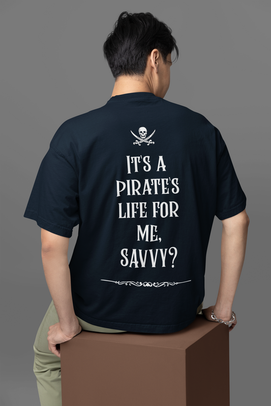 Captain Jack Sparrow Oversized Graphic T-Shirt