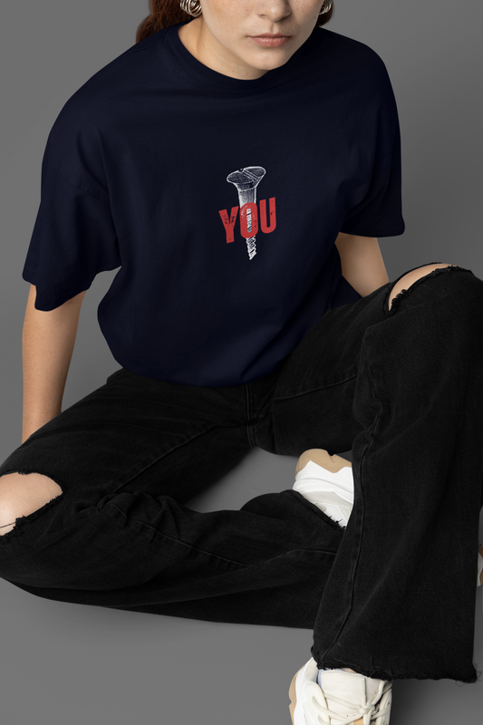 Screw You Oversized Graphic T-Shirt