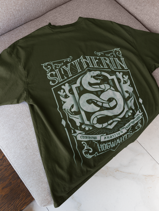 Harry Potter Slytherin Oversized Graphic T-Shirt