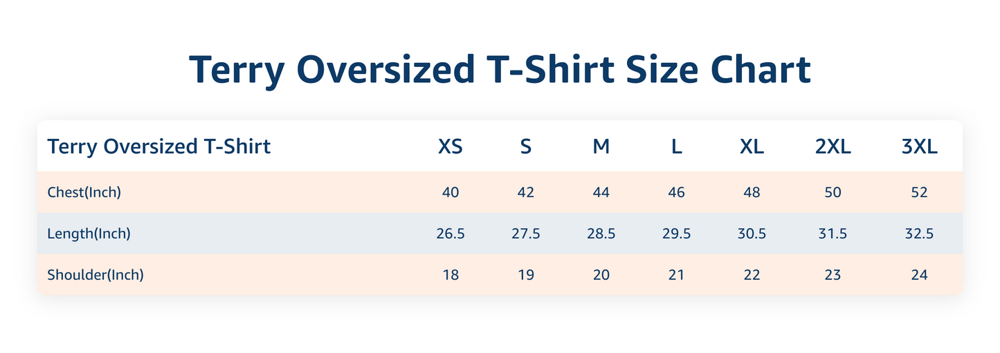 Half Men Terry Oversized T-Shirt