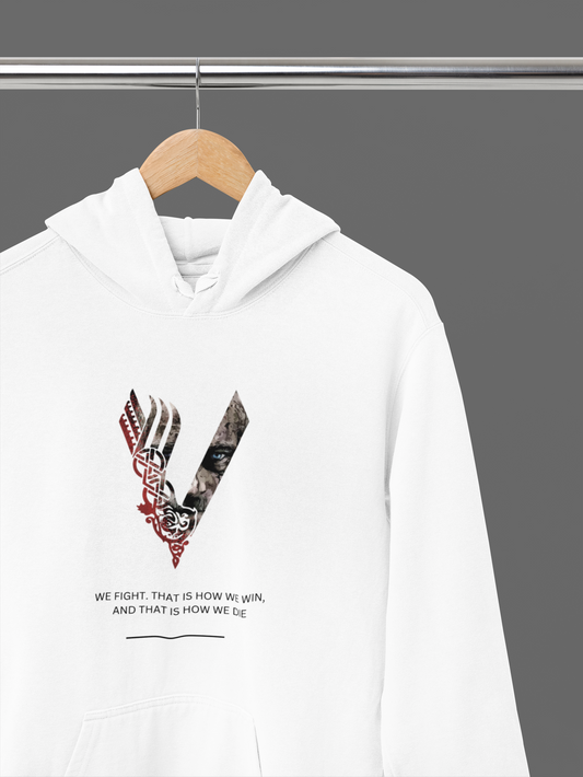 Vikings Oversized Hoodie (White)