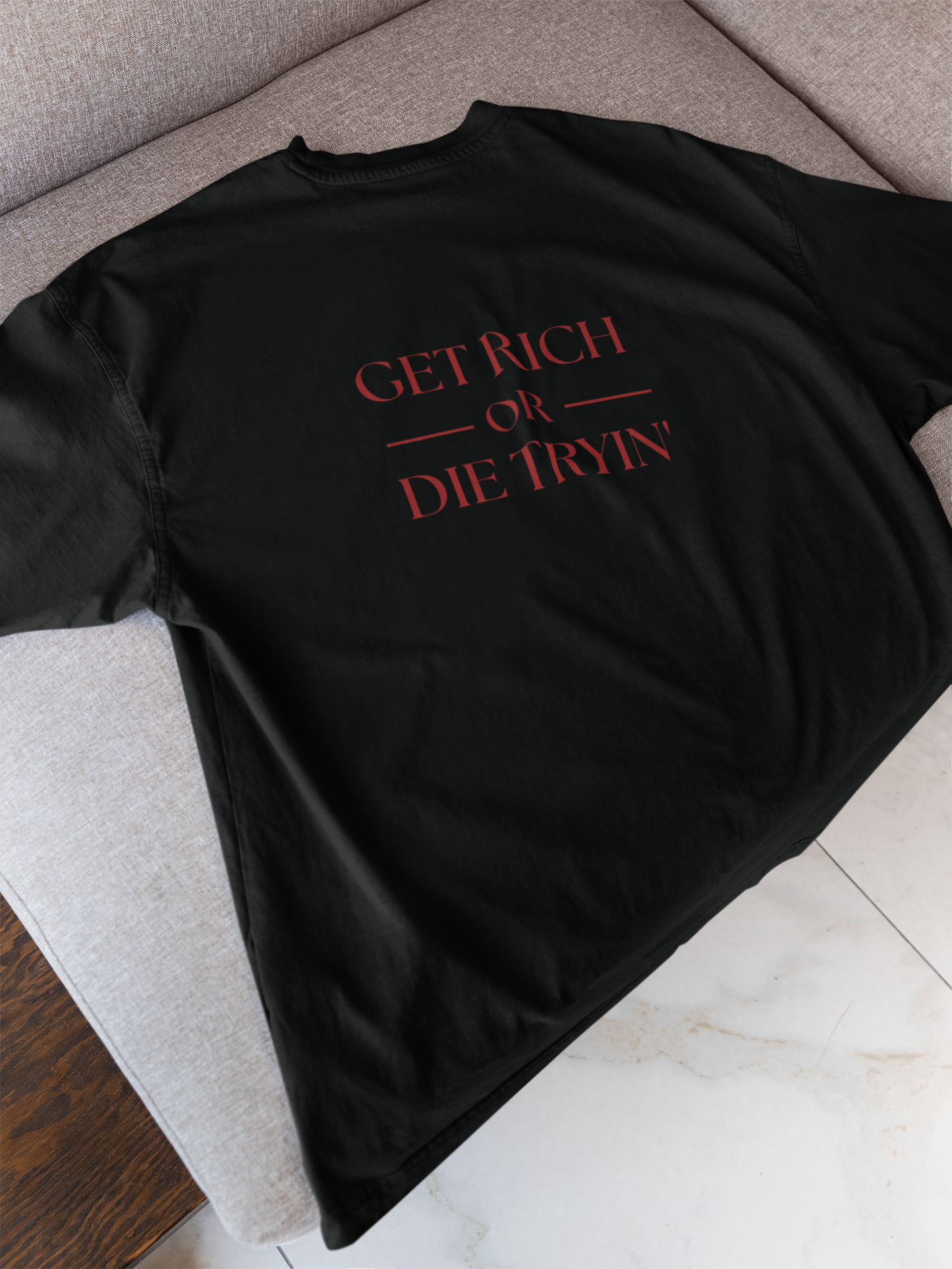 Get Rich Unisex Oversized Classic T-Shirt