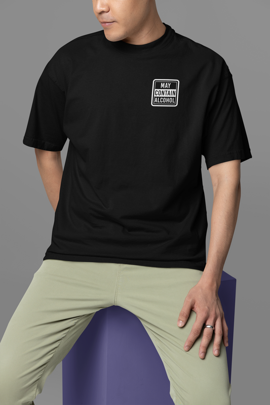 May Contain Alcohol Unisex Oversized Classic T-Shirt