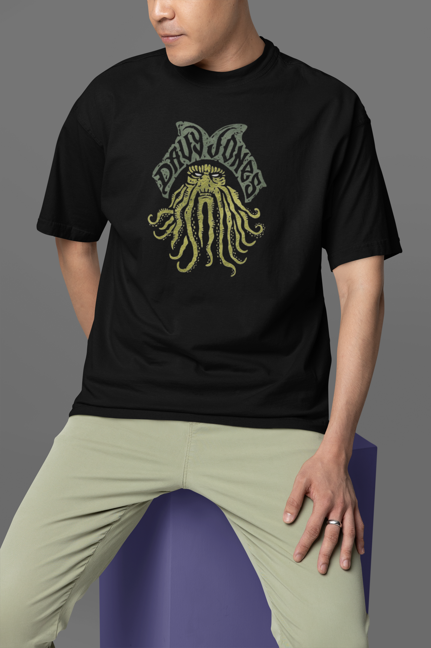 Davy Jones (Pirates Of The Carribean) Unisex Oversized Classic T-Shirt