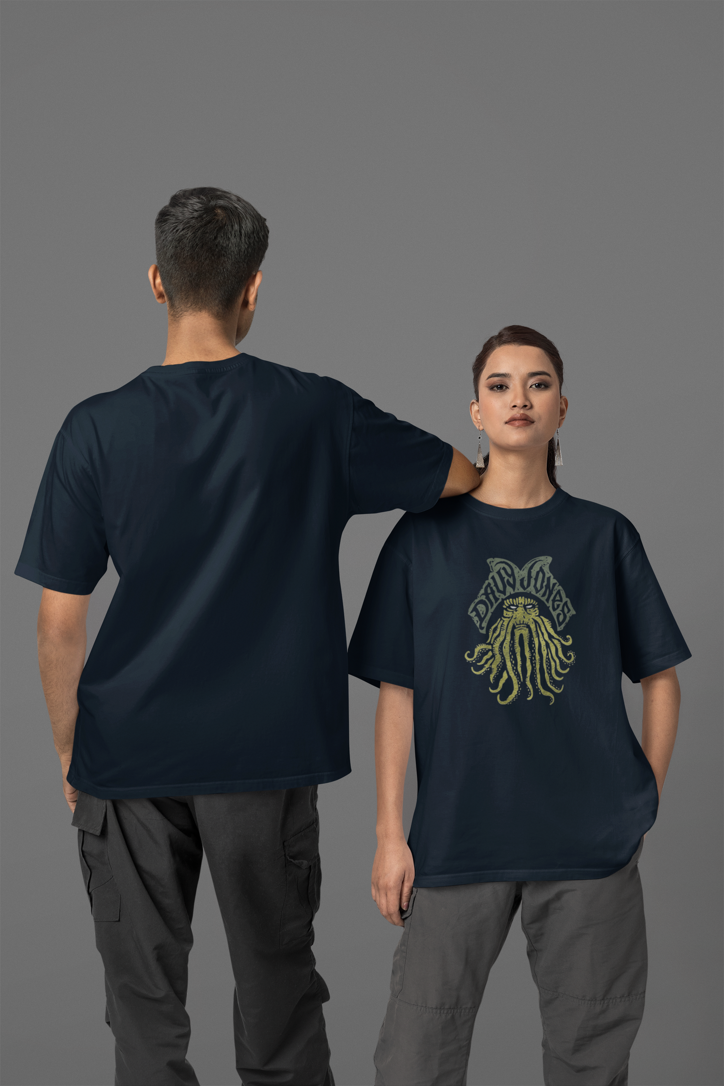 Davy Jones (Pirates Of The Carribean) Unisex Oversized Classic T-Shirt