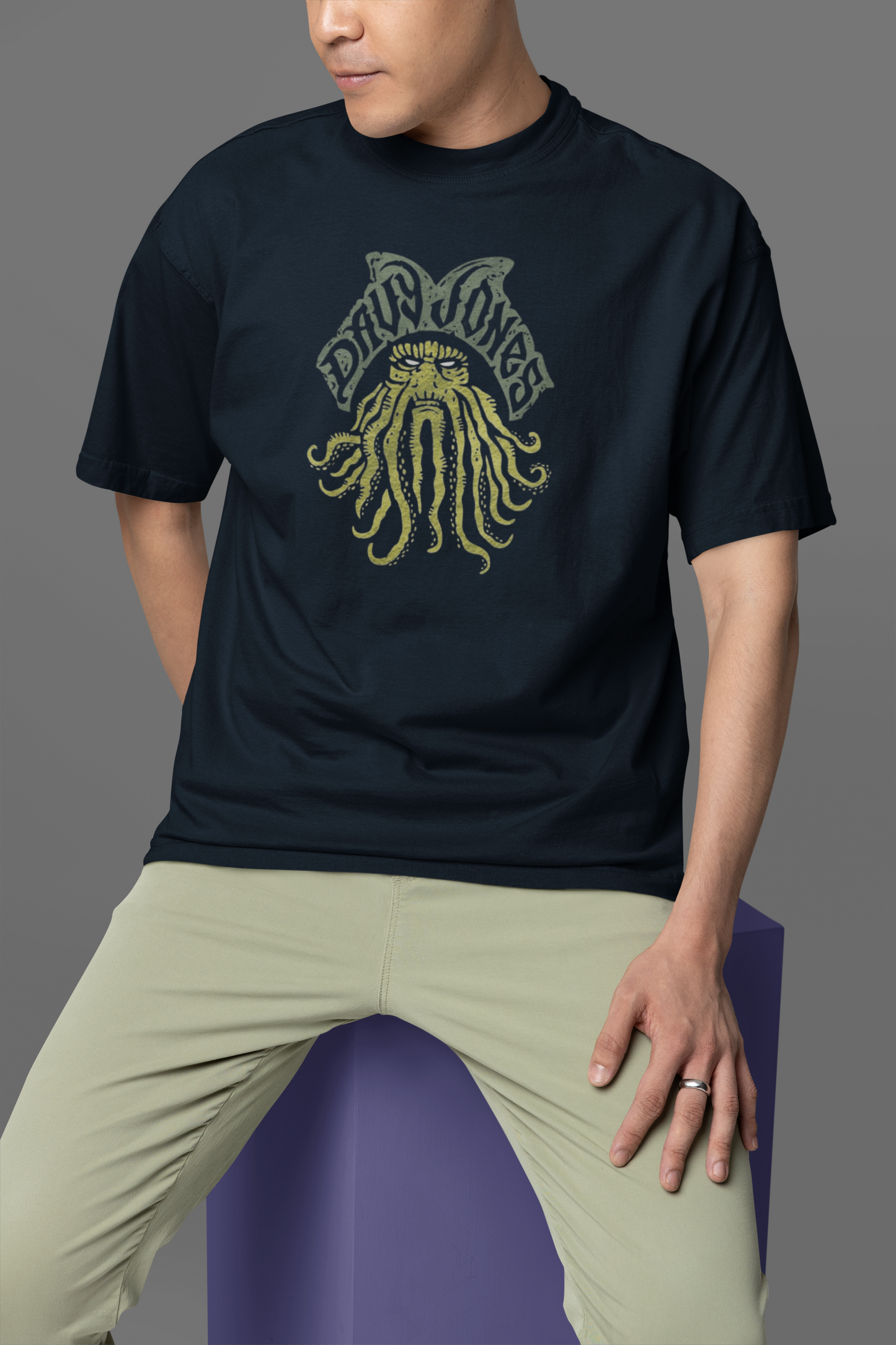Davy Jones (Pirates Of The Carribean) Unisex Oversized Classic T-Shirt