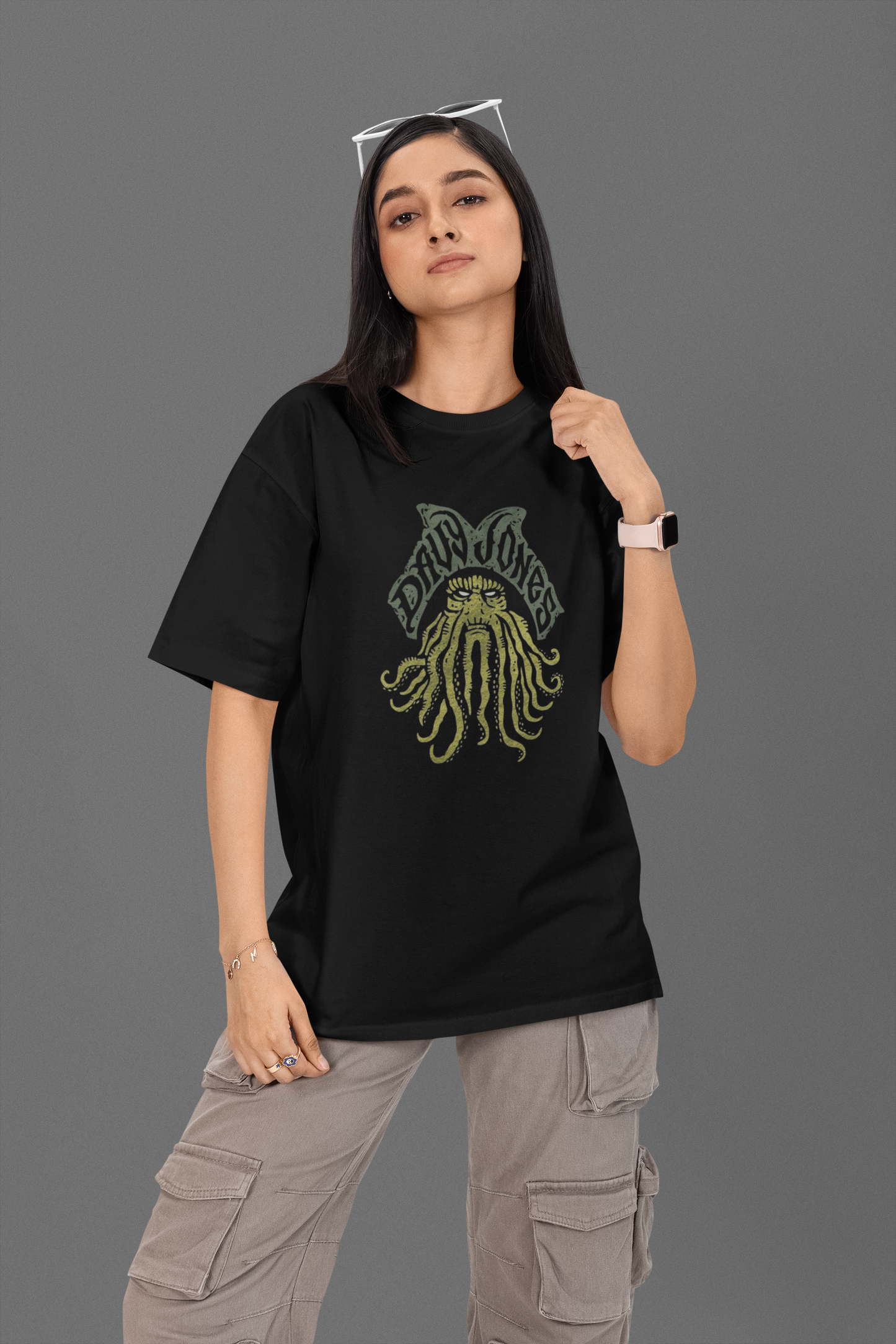 Davy Jones (Pirates Of The Carribean) Unisex Oversized Classic T-Shirt