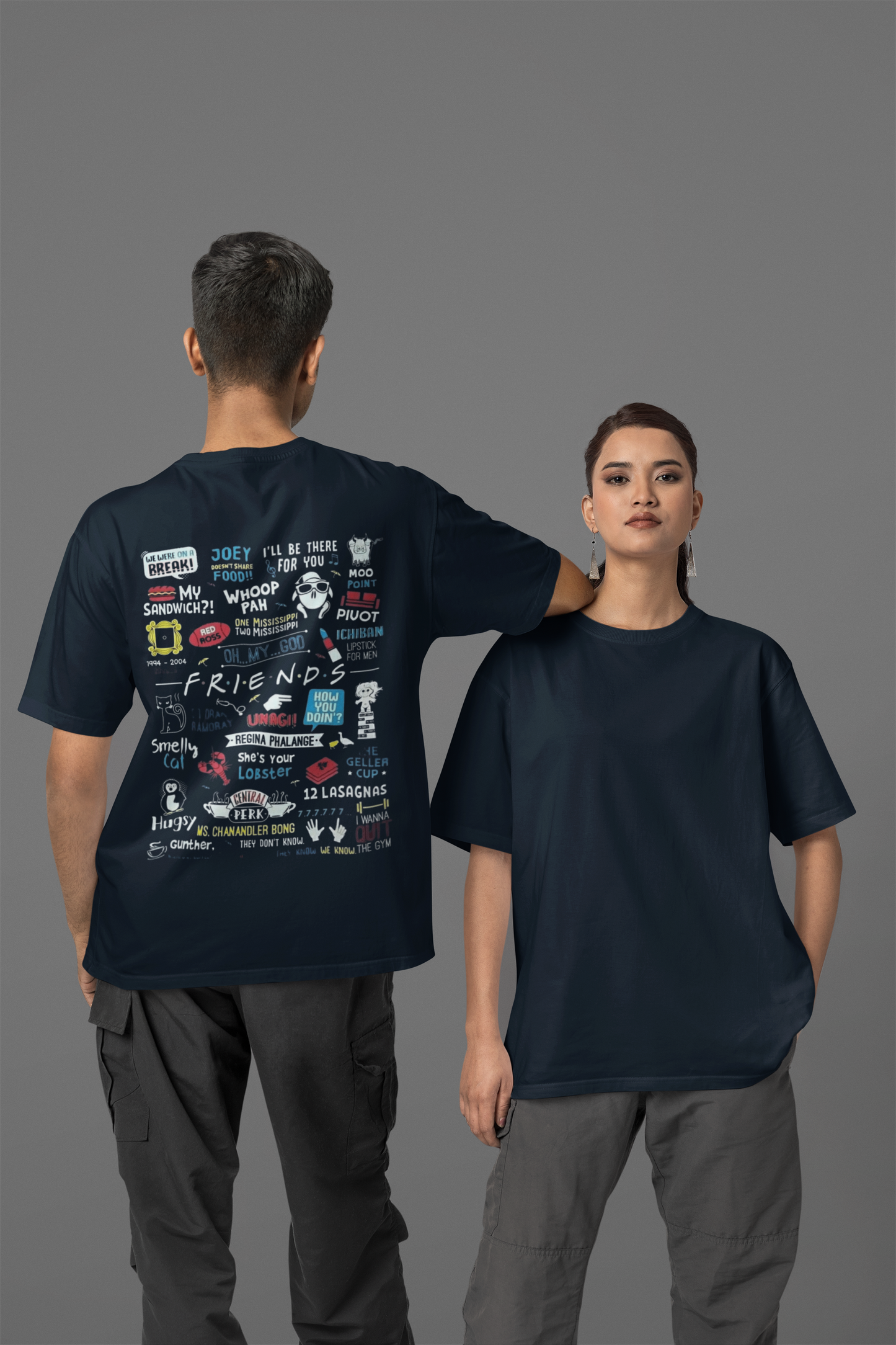 Friends 2.0 Unisex Oversized Classic T-Shirt