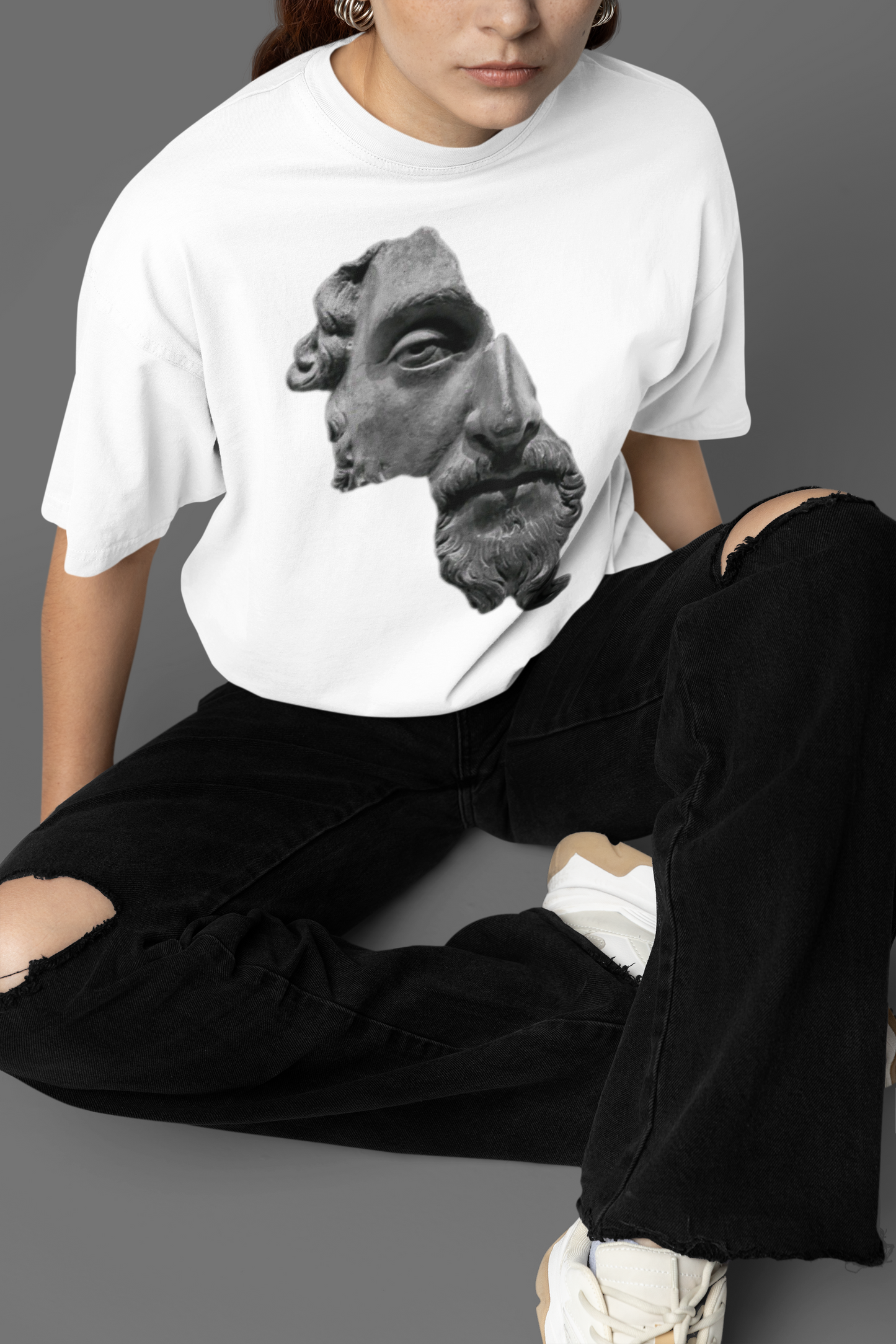 Half Men Unisex Terry Oversized Tee