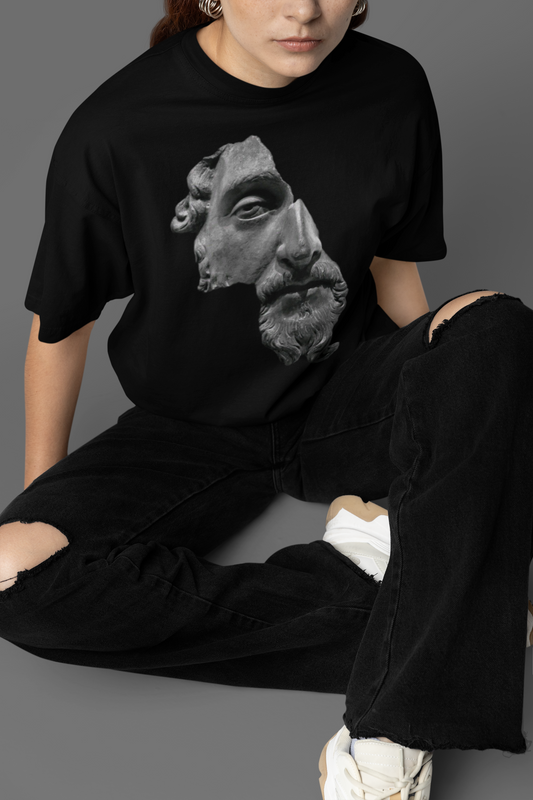 Half Men Unisex Terry Oversized Tee