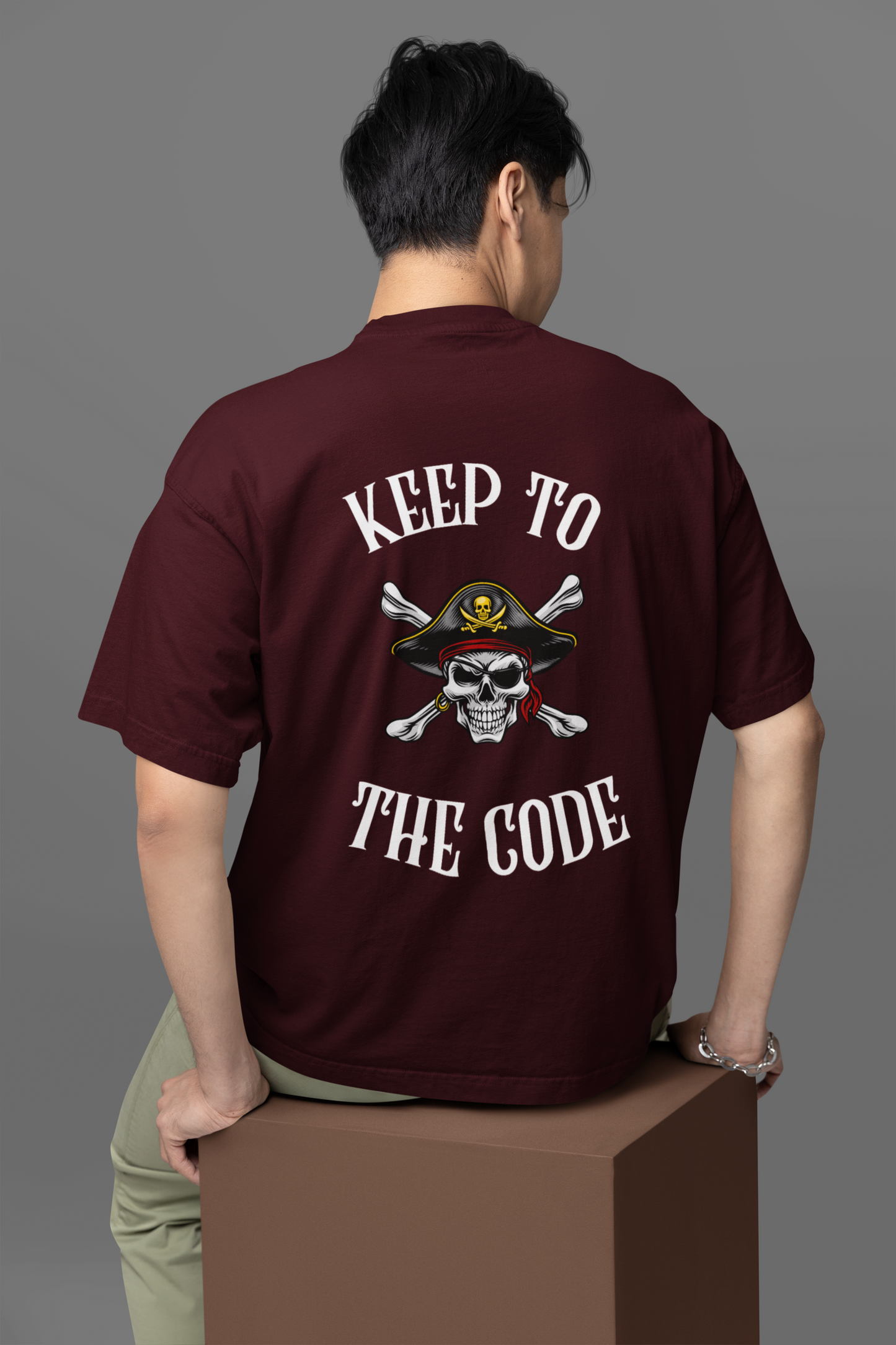 Keep to the Code Oversized Graphic T-Shirt