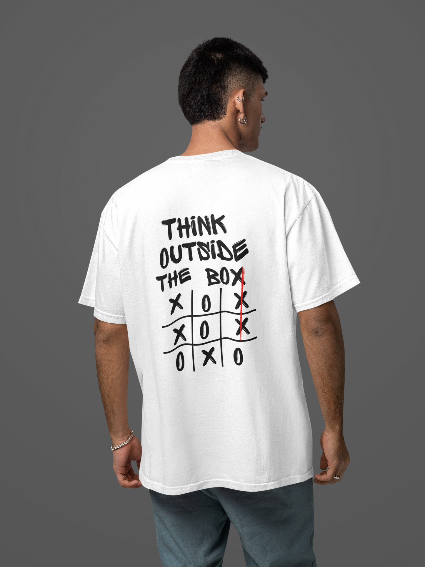 Think Outside The Box Unisex Oversized Classic T-Shirt