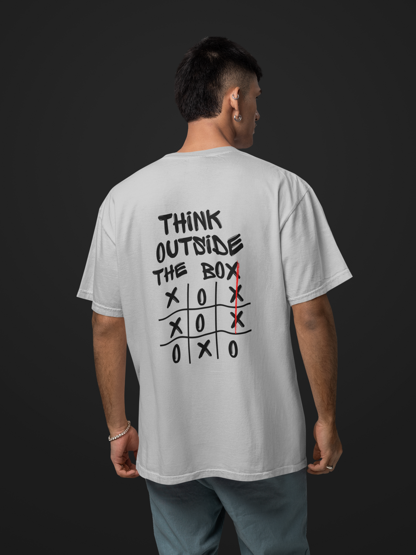 Think Outside The Box Unisex Oversized Classic T-Shirt
