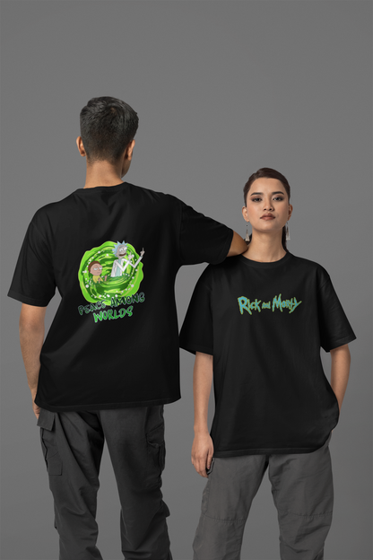 Rick N Morty Unisex Oversized Classic T-Shirt