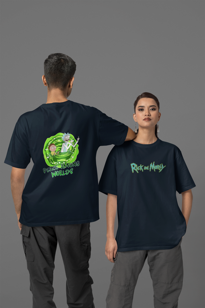 Rick N Morty Unisex Oversized Classic T-Shirt