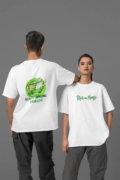 Rick N Morty Unisex Oversized Classic T-Shirt