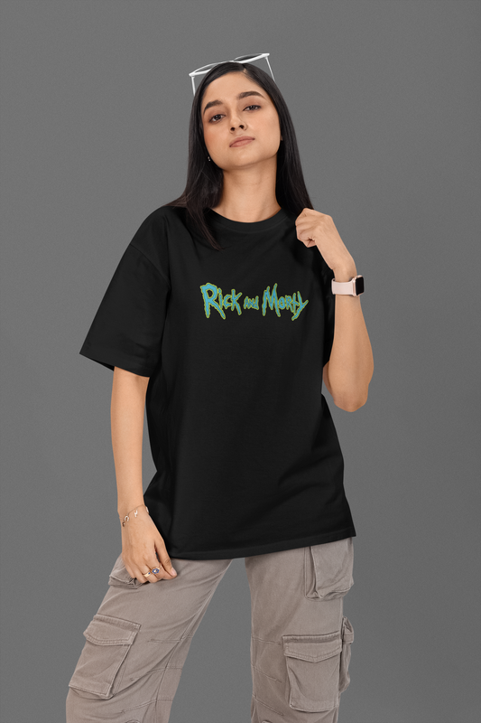 Rick N Morty Unisex Oversized Classic T-Shirt