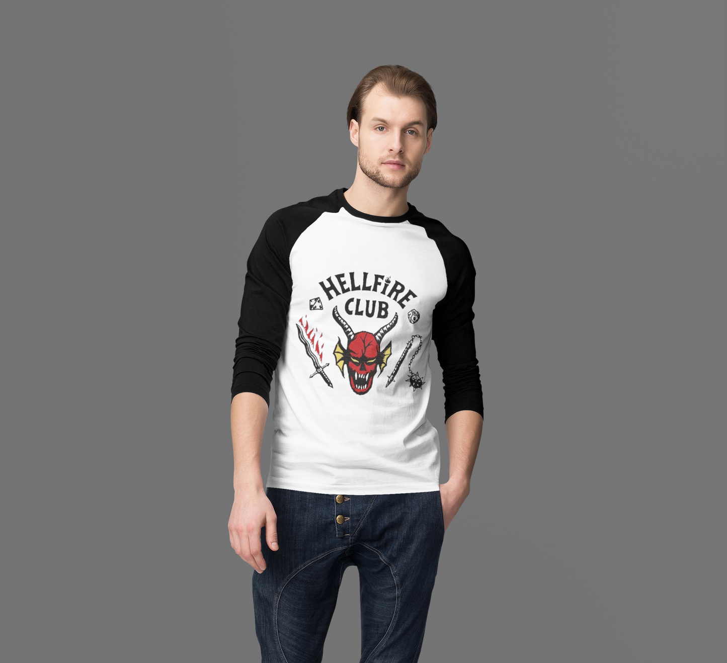 Stranger Things Unisex Raglan T-Shirt