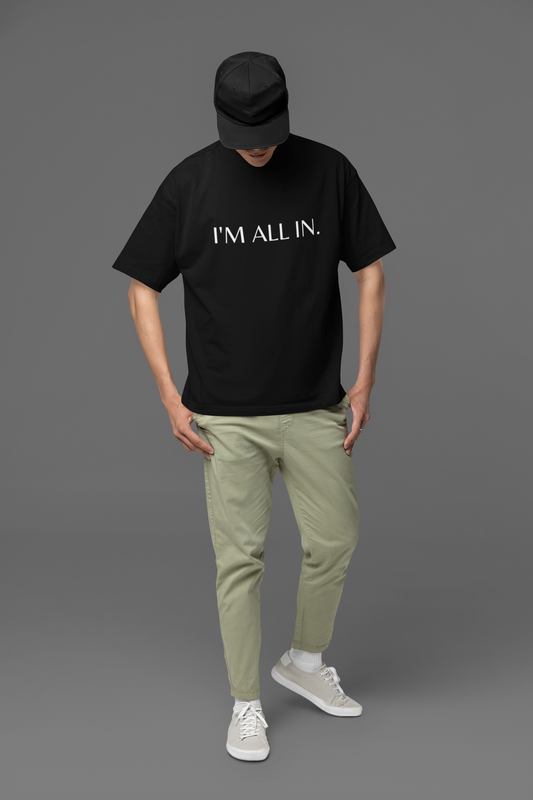 All in Unisex Oversized Classic T-Shirt - Black