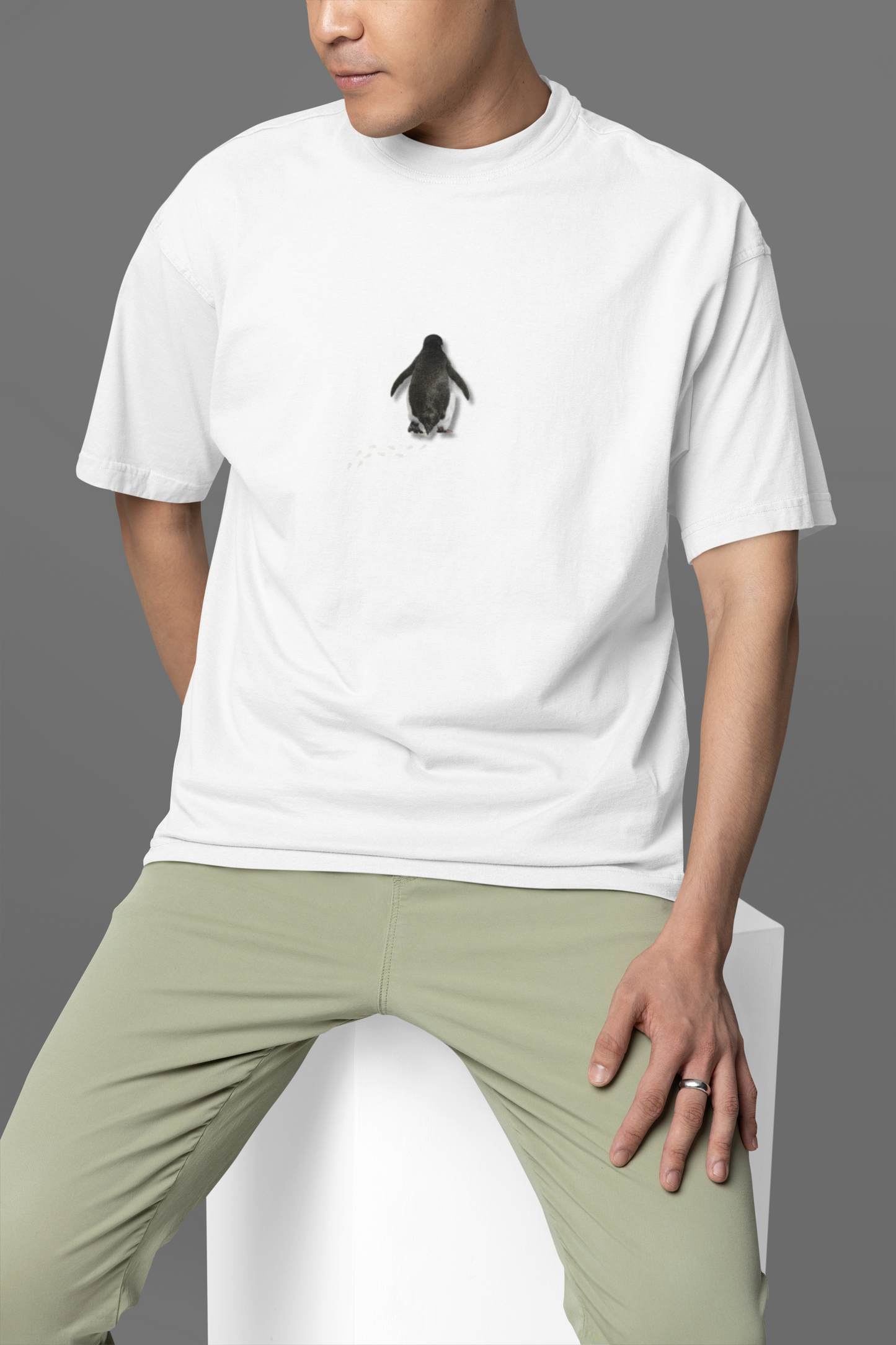 The Penguin Oversized Graphic T-Shirt