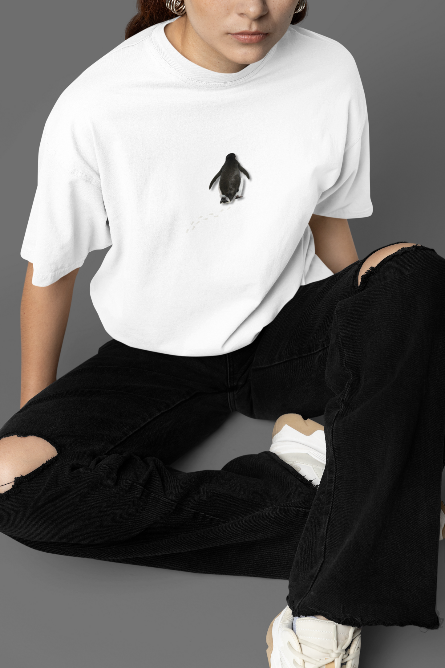 The Penguin Oversized Graphic T-Shirt